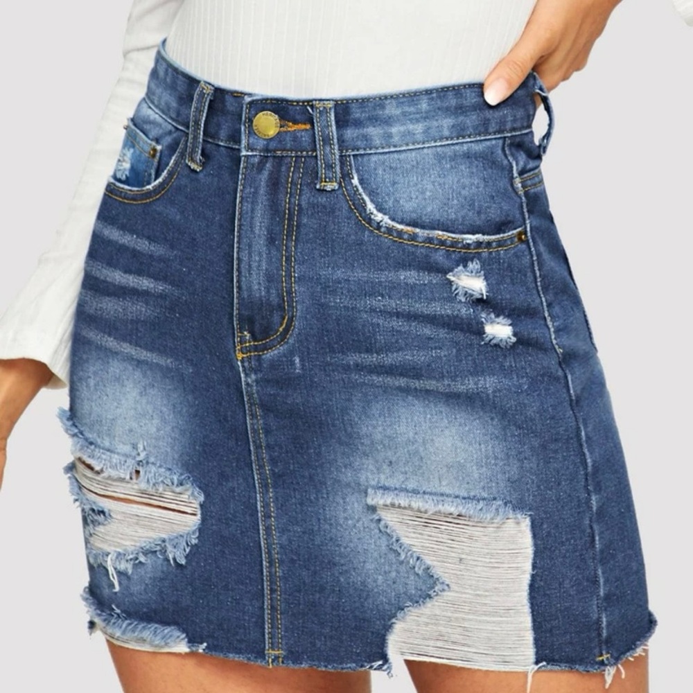 jean skirt